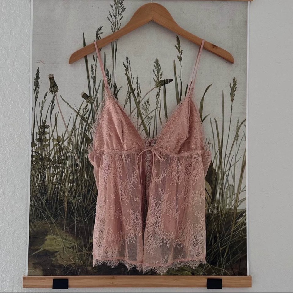 Victoria's Secret Dusty Pink Lace Camisole